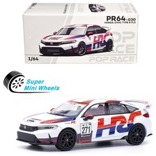 Pop Race 1:64 Honda Civic Type R FL5 HRC White #30