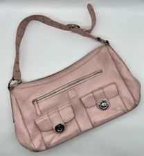 Pink Leather Diaper Bag Fleurville Purse Mothership