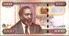 Kenya 1000 Shillings 2005 CVF-XF Pick-51A