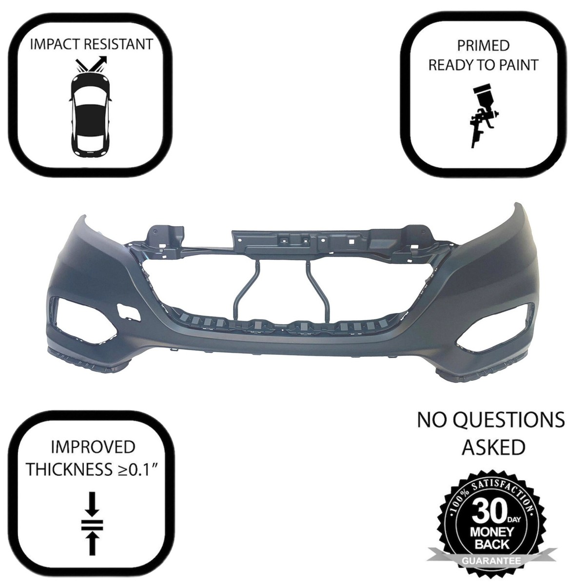 Front Bumper Cover for 2019-2020 Honda HR-V EX LX 04711T7WA80ZZ