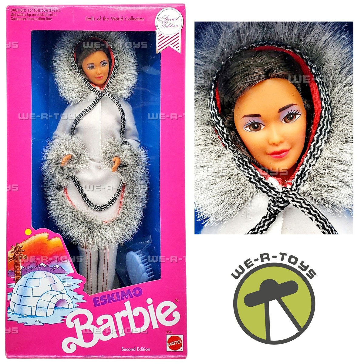 エスキモー　バービー　ESKIMO Barbie 他3体 Eskimo 2nd Edition 1990 Barbie Doll Nib Rare special edition