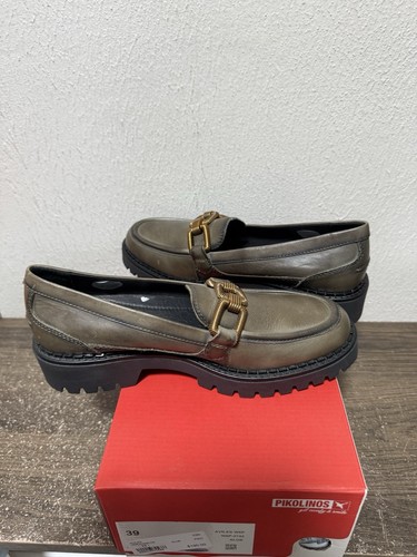 NUEVO Mocasín Pikolinos AVILES W6P W6P-3742 ALOE Talla 39 EE. UU. 8,5 Suela Gruesa - Imagen 6 de 7
