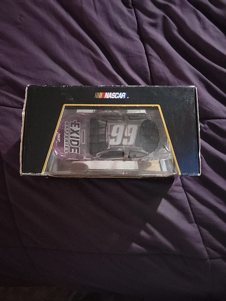 1999 Hot Wheels Select 透明 Jeff Burton #99 Exide 1/24 比例 Nascar 压铸 — 第 2/4 张图片