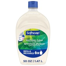 Softsoap Soothing Clean Hand Soap Refill, Aloe Vera 50 Fl Oz Pack of 1