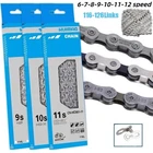 6/7/8/9/10/11/12Speed Chain Tiagra MTB Road Hybrid Bike Chain 116-126 Quick Link