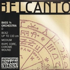 Belcanto 3/4 Bass D String: Medium