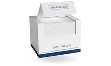 Soft Towels XL 50ct, Disposable Face Makeup Wipes Cotton Skin Care Club