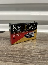 TDK 8mm Super Metal HG60 60 Min Cassette Tape P6-60HGG NEW Japanese Market