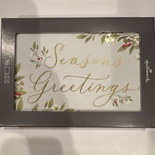 Hallmark Christmas Season's Greetings Cards and Envelopes Holiday 16 Count