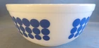 VINTAGE PYREX ~ BLUE POLKA DOT ~ #403 ~ GREAT COND ~ 2.5 QT