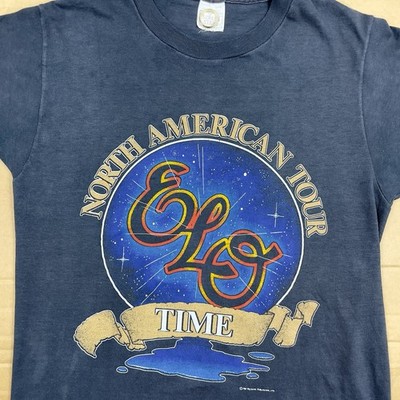 VTG 80s ELO  TIME  Tour T Shirt 17.25  x 26 