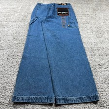 Baggy Wide Leg Y2K 2000  s Loose Fit Skater MOFFAT Carpenter Cargo Denim Jeans