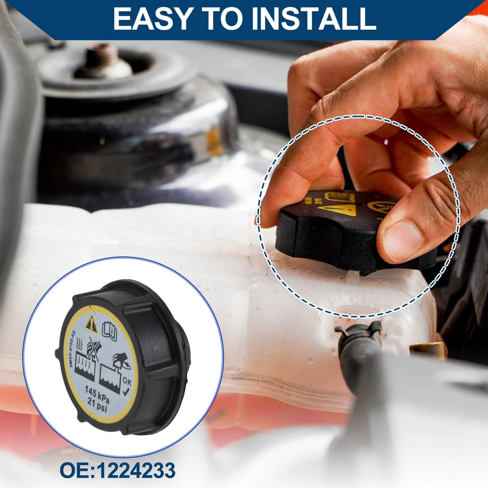 Tapa de refrigerante para Ford para Mustang GT F150 V6 V8 Escape para Ranger Focus Foto 2 de 4