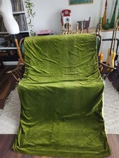 Vintage green Velvet door Curtain heavy thick W42" D88"