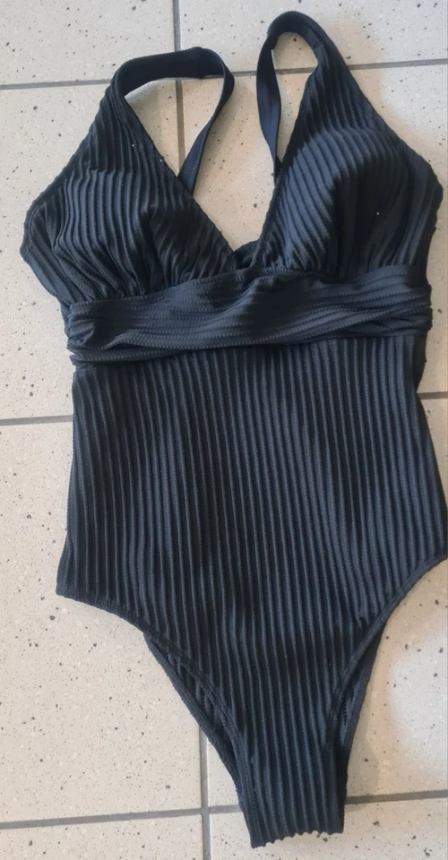 Maillot de bain gainant et amincissant 1 pièce pour femme noir taille L neuf - Photo 1/4