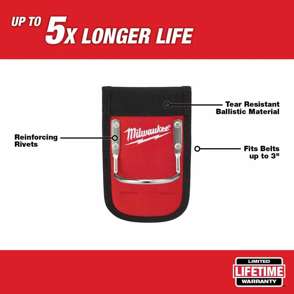 Milwaukee 48-22-8149 7" Hammer Loop, 1680 Denier Nylon (Adequado para cinto de trabalho de 3") - Imagem 2 de 4