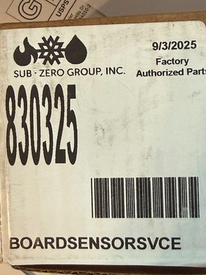 SUB ZERO/WOLF BOARD SENSOR 830325/GENUINE PART/BRAND NEW
