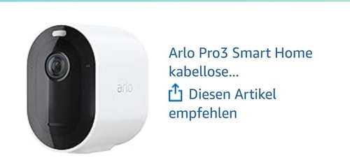 3* Arlo Pro 3 WLAN Überwachungskamera aussen, 2K UHD, Kabellos Plus Router / HUB - Bild 3 von 10