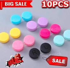 10pcs Contact Lens Case Care, Colored Double Box Muticoloured FAST POST UK