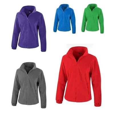 RESULT Fleece Jacke Damen Outdoor Tailliert Stehkragen XS-XXL R220F NEU