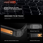 FOSSiBOT F101 PRO 4G Rugged Phone Android Waterproof Mobile Dual Screen Leather
