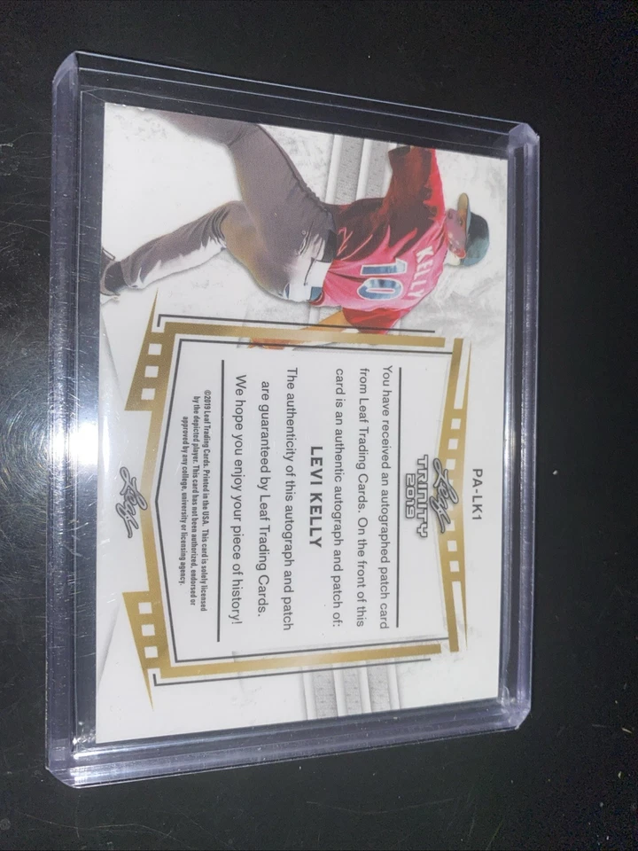 2019 Leaf Trinity - Patch Auto /20 #PA-LK1 Levi Kelly (AU, MEM, RC) Nice Patch - Image 2 of 2