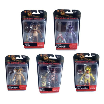 14CM FNAF Figures Nightmare Freddy Bonnie Foxy Chica Action Figure