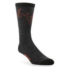Ariat AriatTEK Merino Wool Socks Mid Calf Black Unisex M NEW