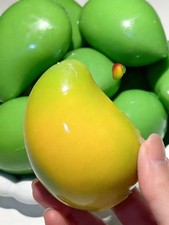 Realistic Mango Squishy Fidget Toy Crunchy Stress Relief Ball Color Change