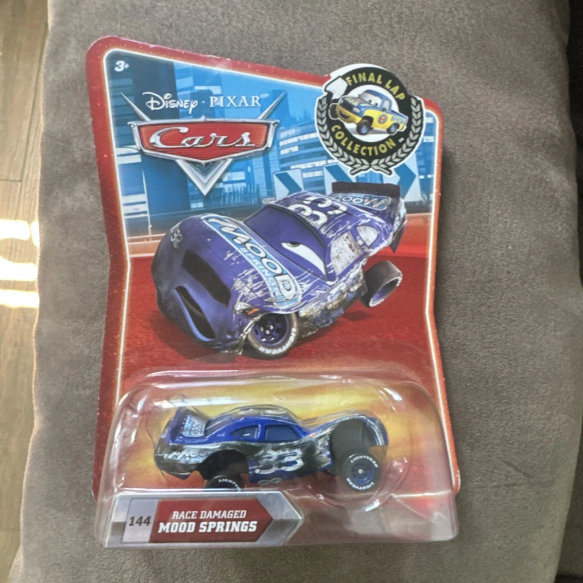 RARE 2009 Disney Pixar Cars Race Damaged Mood Springs #144 Final