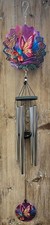 Butterfly Wind Spinner Wind Chime Metal Garden Hanging Decor 37" x 7"