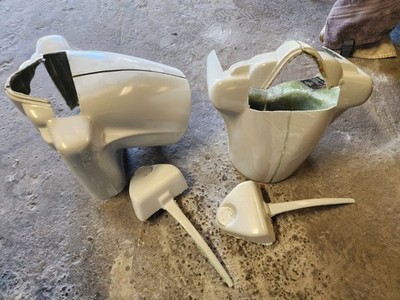 FITS: Harley Davidson Road King Extended Stretched Headlight Nacelle FRP  Bagger