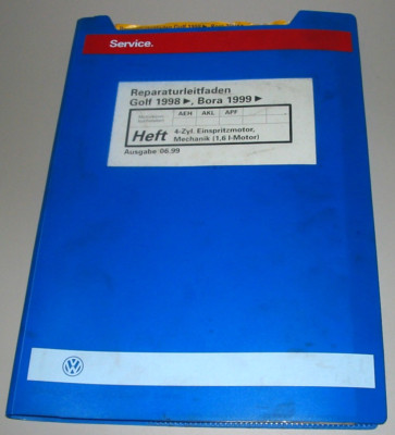 Workshop Manual VW Golf 4 IV Type 1J Bora 4 Cylinder Engine 1.6 L AEH AKL APF!