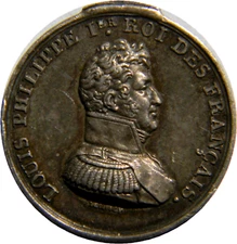 Undated  Louis  Philippe 1  Sera Désormais Une Vérité Tiny Medal  (03897)