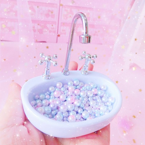 Mädchen Herz Waschbecken Form Desktop Dekoration Foto Prop Pearl Display - Bild 5 von 12