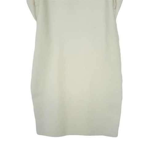 Zara Trafaluc Mini Ruffle Dress Women's Size Medium White Sleeveless Low Back - Picture 6 of 13