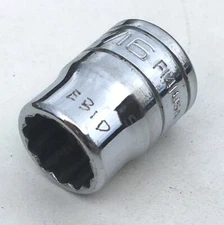 [X427] Snap-on 7/16" SAE x 12 pt bi-hex 3/8" drive shallow socket tool F141