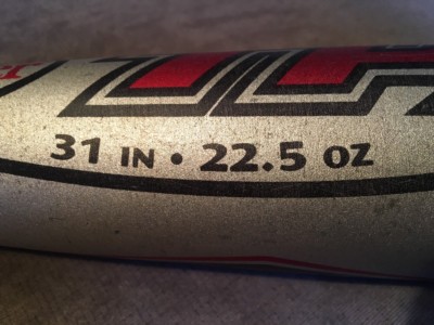 Batte De Baseball Louisville Slugger SL27 – 31 Pouces / 22.5 Oz – Jeunesse – Alliage – Occasion