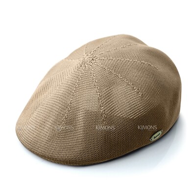 Cool Mesh Classic Plain Newsboy Gatsby Cap Ivy Hat Golf Driving Ventair Crochet