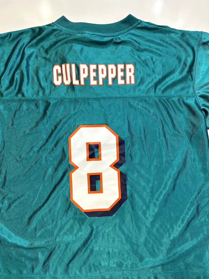 Camiseta de los Miami Dolphins Daunte Culpepper #8 para mujer XL jugadores de la NFL para ella nueva con etiquetas Foto 4 de 4
