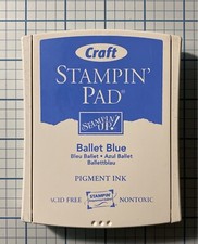 Stampin Up Ballet Blue Pigment Ink Pad EUC LOW-SHIP