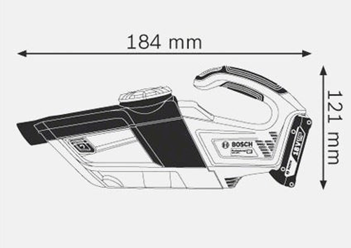 Bosch Aspirapolvere senza fili GAS 18V-1 Estrattore portatile utensile nudo solo corpo - Foto 3 di 4