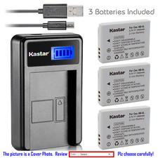 Kastar Battery LCD Charger for Canon NB-5L NB-5LH & Canon Digital IXUS 900 Ti