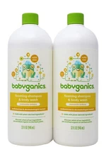 Babyganics Foaming Shampoo & Body Wash, Chamomile Verbena, 32 Fl Oz ( 2-Pack )