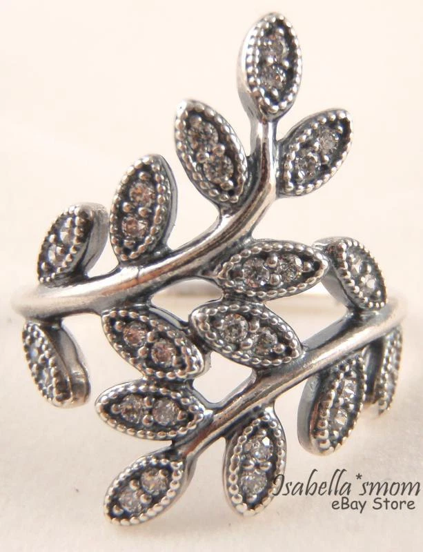 Pandora leaf wrap best sale ring