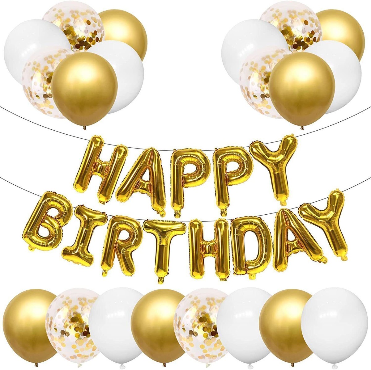 HAPPY BIRTHDAY BANNER 16 Self Inflating Birthday Party DECORATION