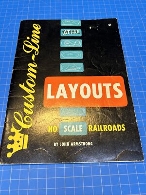 Vintage Atlas Custom Line HO Scale Railroads Layouts 1957 John Armstrong book