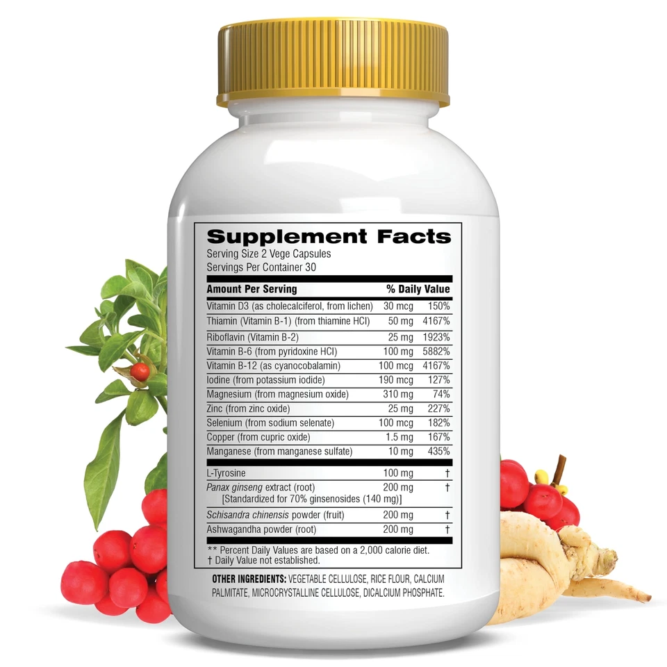 Botanic Choice Tiroides Completa - Soporte Ahora con Ashwagandha Schisandra Chin... Foto 2 de 4