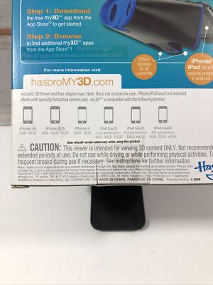 Hasbro: My 3-D Viewer for Iphone & Ipod Touch | eBay