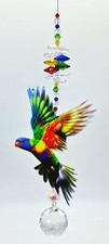 Rainbow Lorikeet Crystal Suncatcher gift, Magpie Galah sun catcher  suncatchers